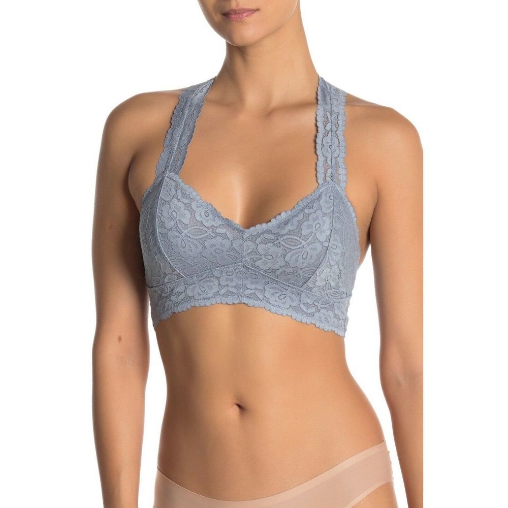 Free People Galloon Racerback Bralette Gray Size L